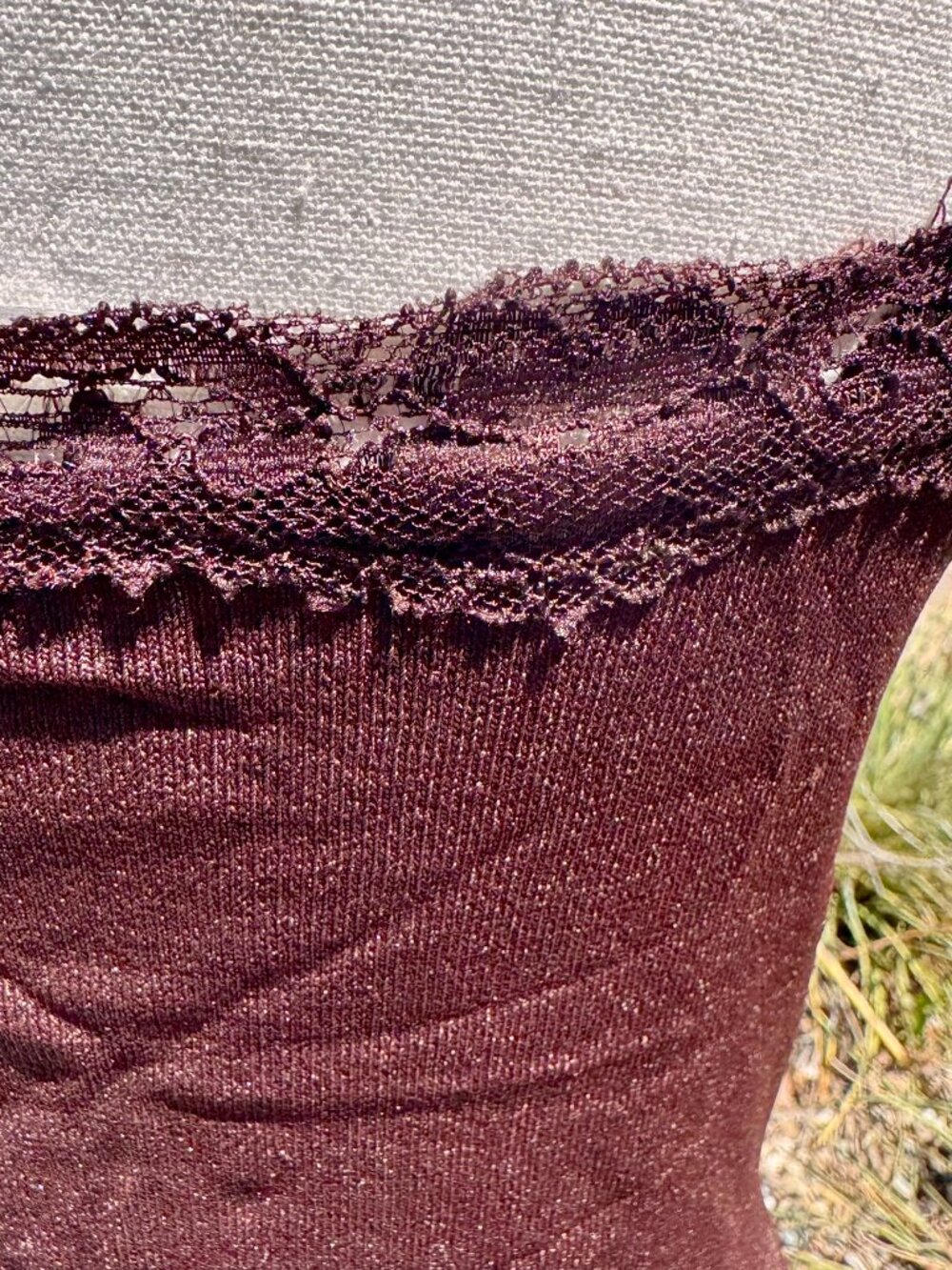 Alberto Makali beaded tank sweater;Rich Brown; NWT;  Small - Picture 9 of 16